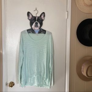Anthropologie mint green sweater
